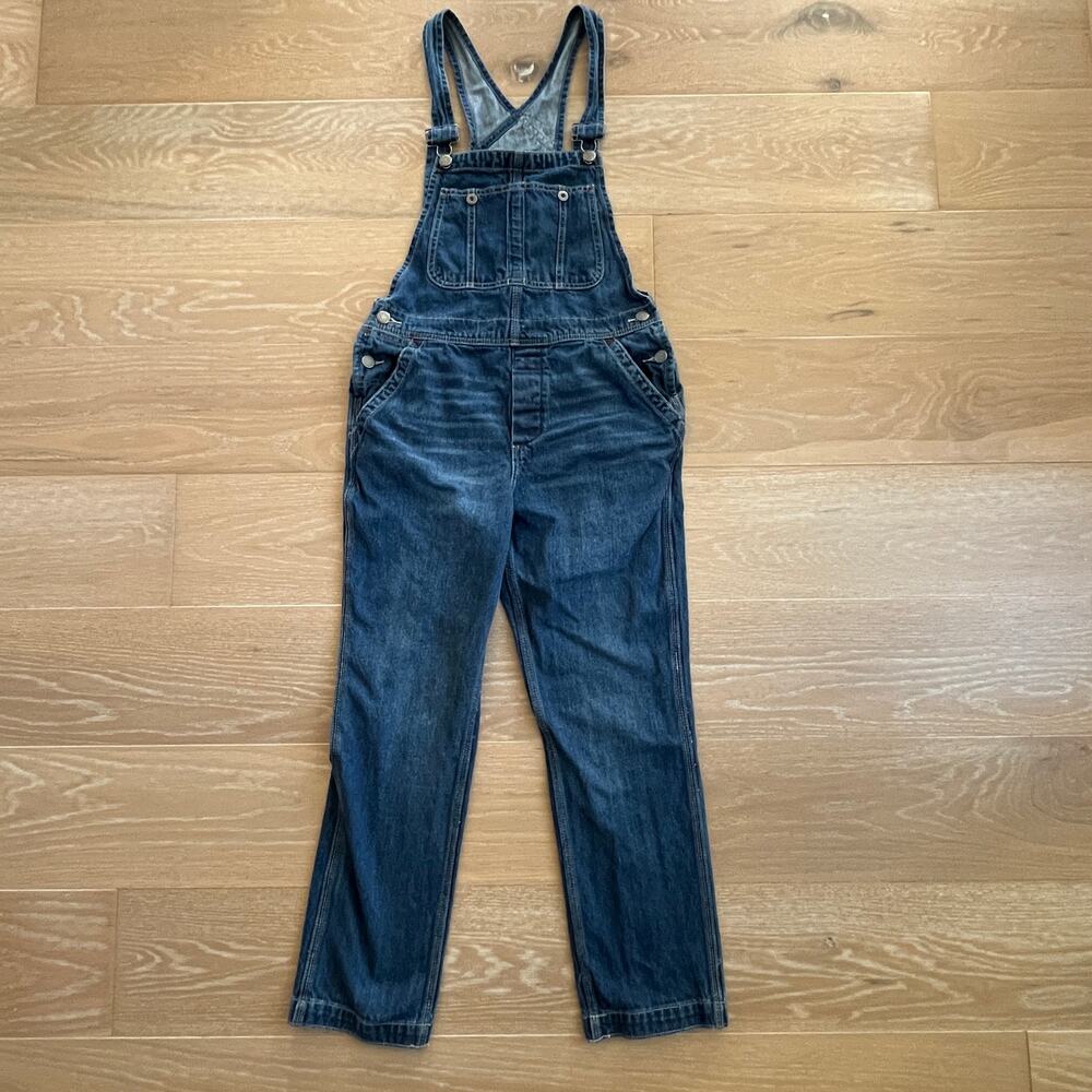 Free People Indigo Denim Overalls